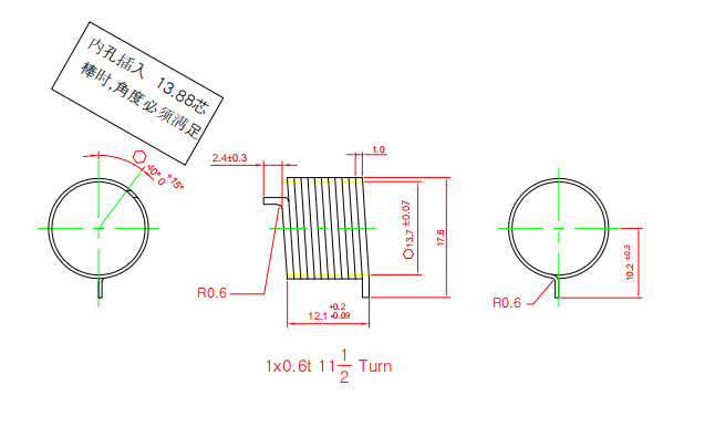 寻找做弹簧拉簧的加工厂，2款，每款10万件