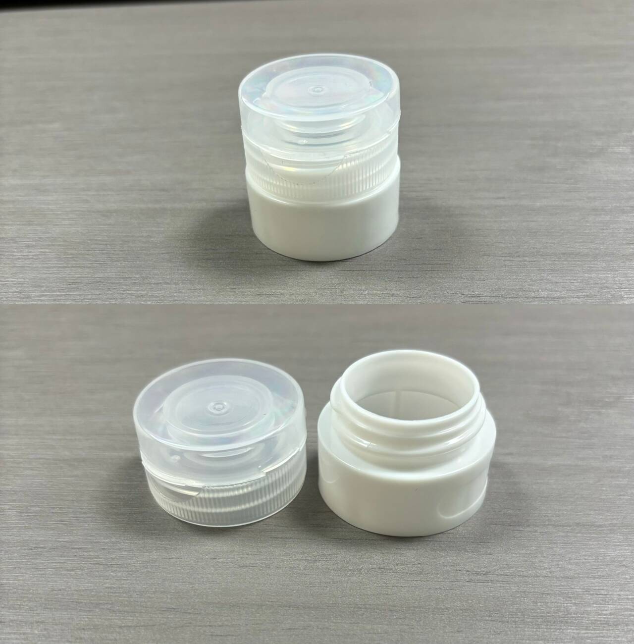寻有做塑料合作的加工厂，批次几万件，是一款分装瓶盖，如图