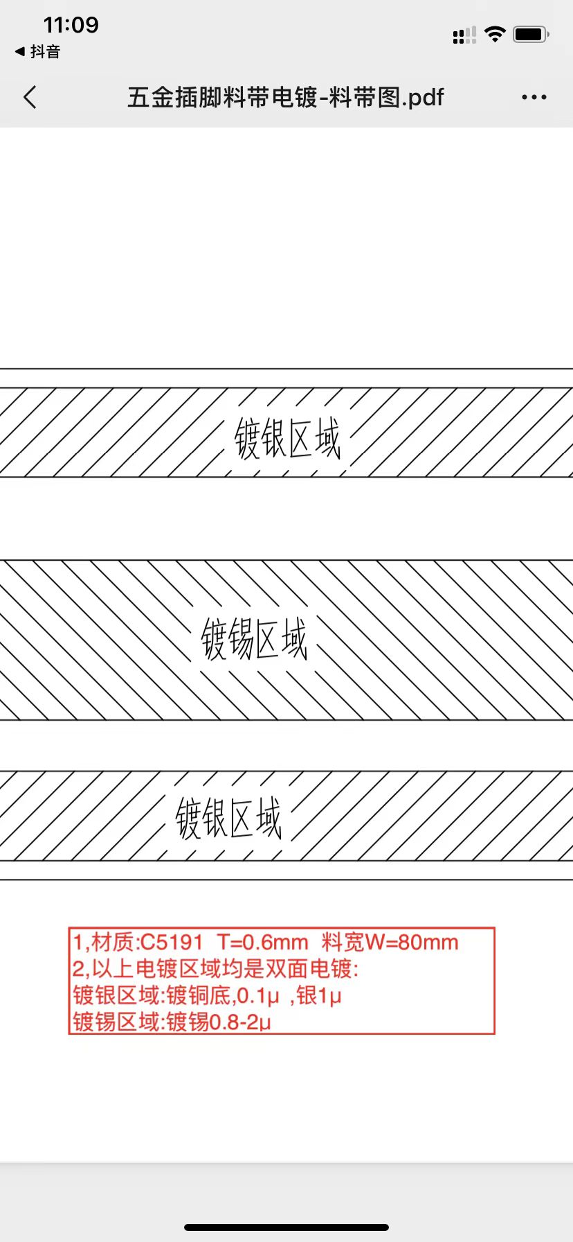 寻镀银镀锡的电镀加工厂，量有10吨，如图，材质C5191，0.6X80双面局部镀银镀锡