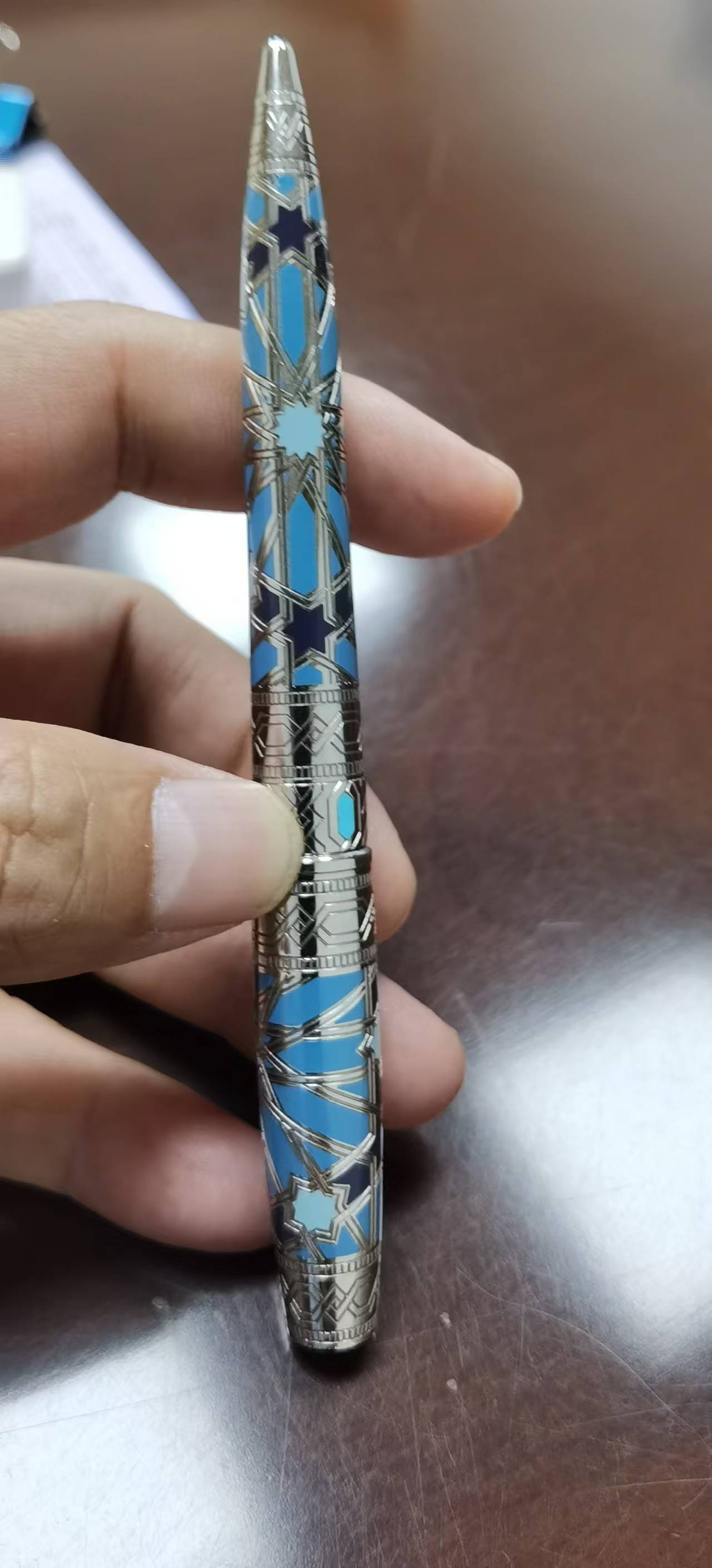 我司找做五金笔如图滚印的加工厂，目前有五万件，要求滚印六次，是一款五金件，