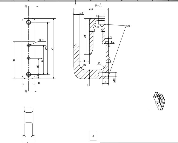 寻3d打印的加工厂，有300PCS，如图，黑色PC ，直接做3d打